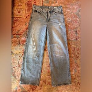 Old navy size 10 extra high rise sky-high wide leg jeans